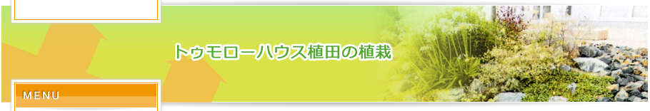 トゥモローハウス植田の植栽
